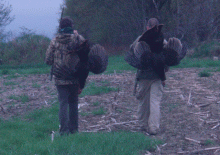 Hunters Walking
